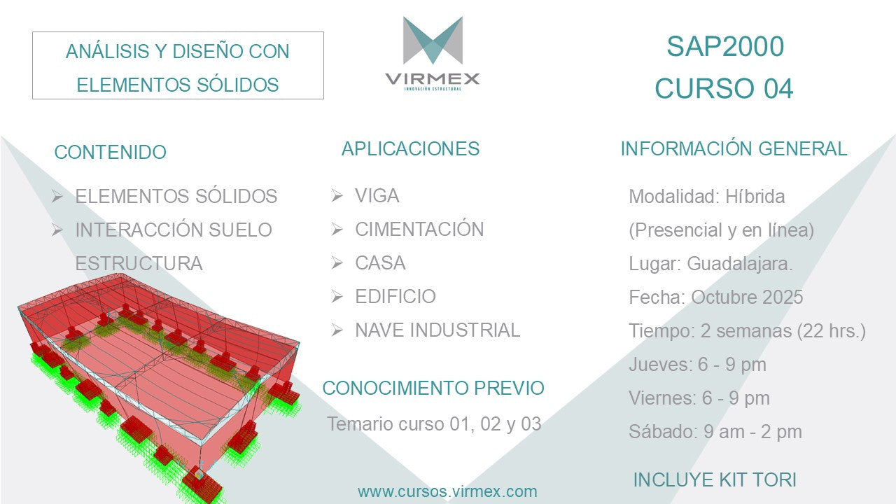 SAP2000 - CURSO 4 - Análisis y diseño con elementos sólidos