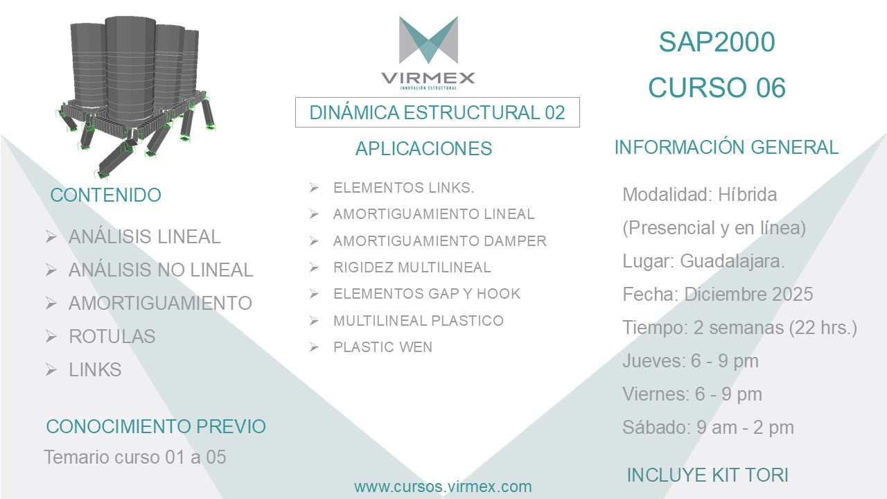 SAP2000 - CURSO 6 - Dinámica Estructural 2