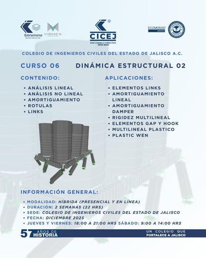 SAP2000 - CURSO 6 - Dinámica Estructural 2